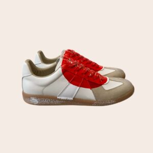 Кеды Maison Margiela MM6 с красными шнурками