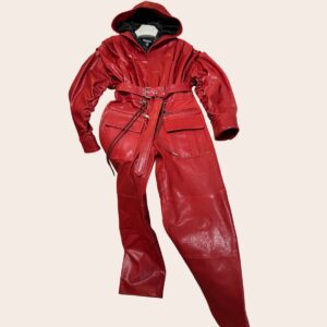 Комбинезон Balmain кожаный