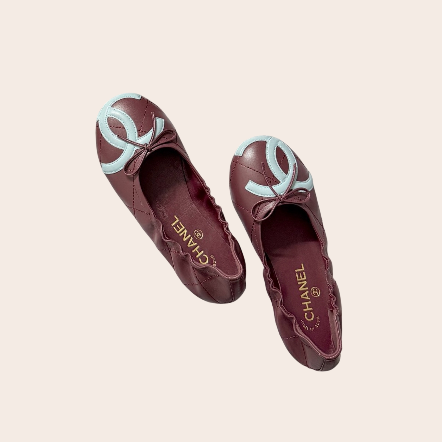 Балетки Chanel с лого