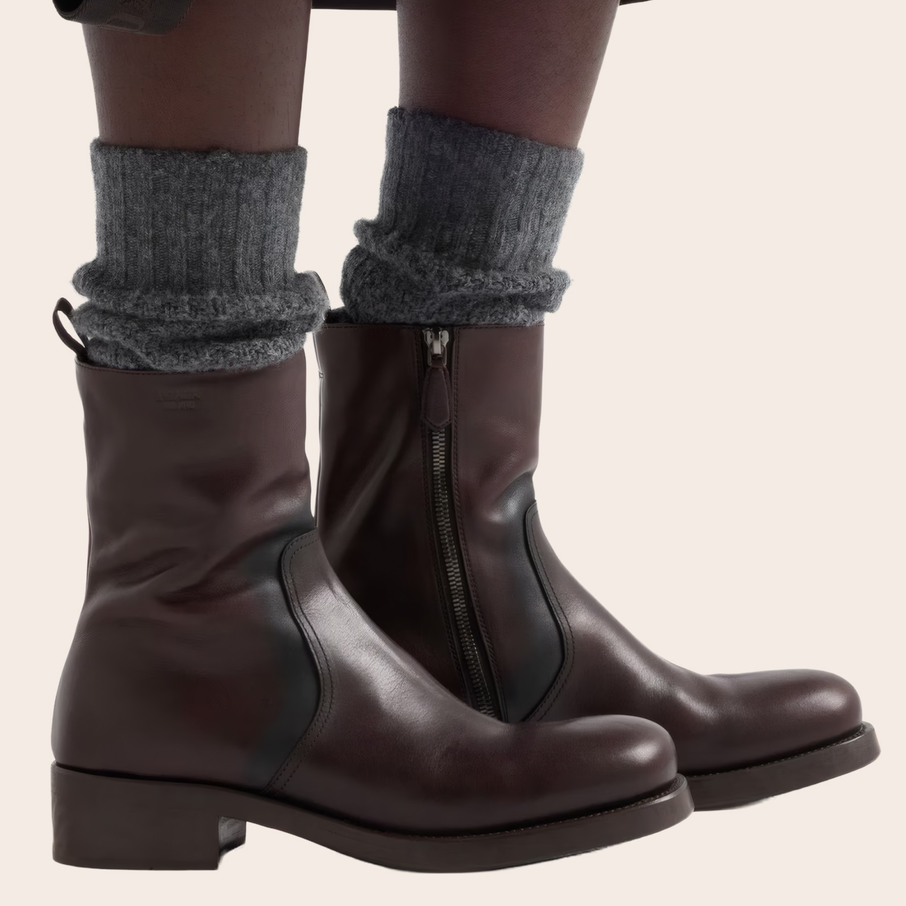 Ботинки Prada из винтажной кожи