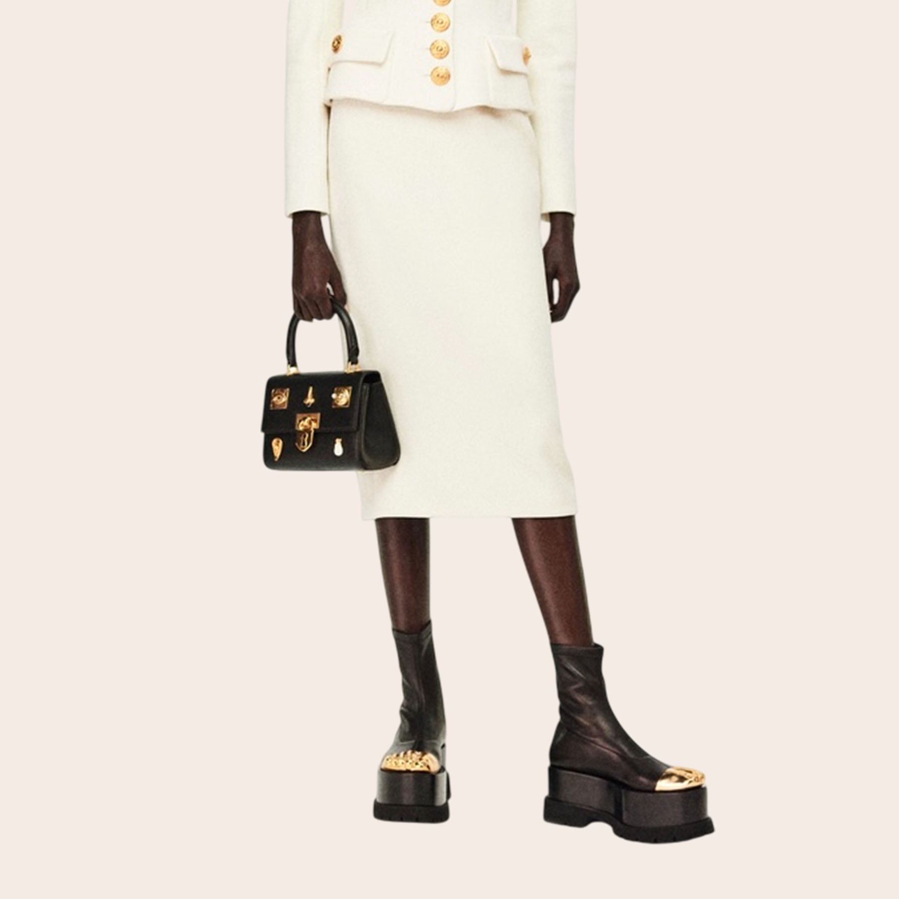 Ботинки Schiaparelli с эффектом обманки носка