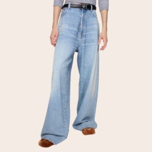 Джинсы Acne Studios с кристаллами