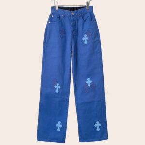 Джинсы Chrome Hearts с нашивками