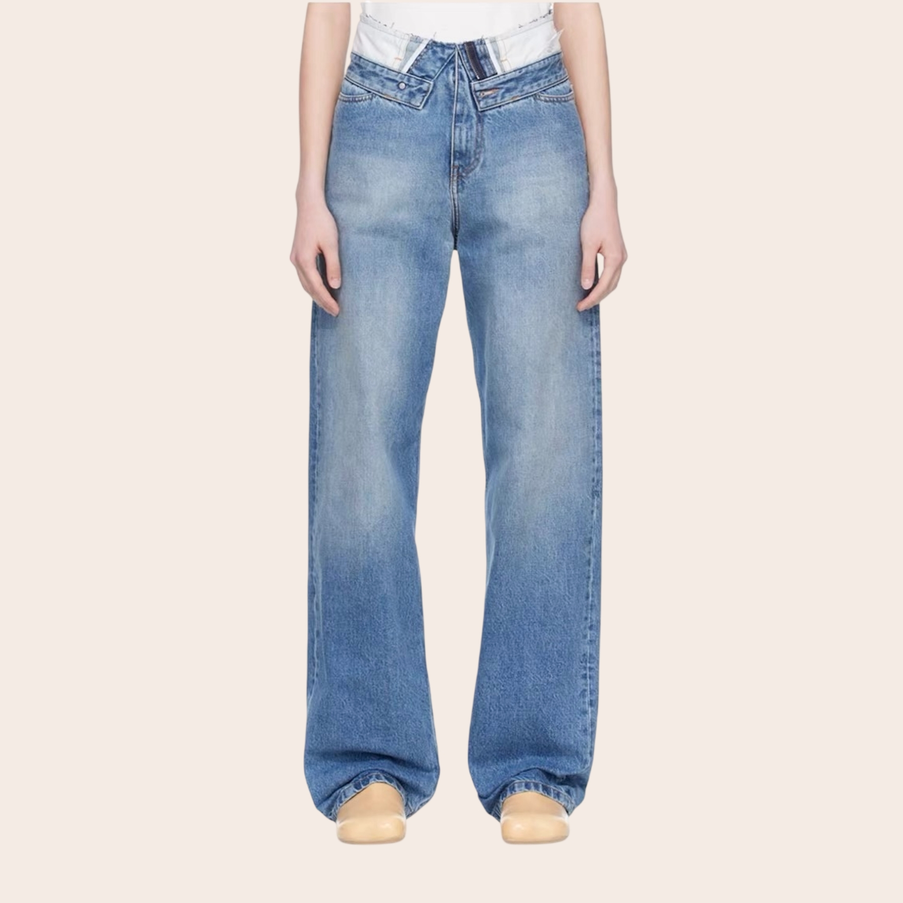 Джинсы Maison Margiela MM6 с потертостями