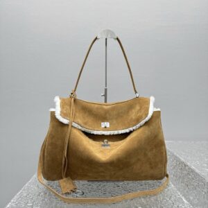 Сумка Balenciaga Rodeo Large с овчиной