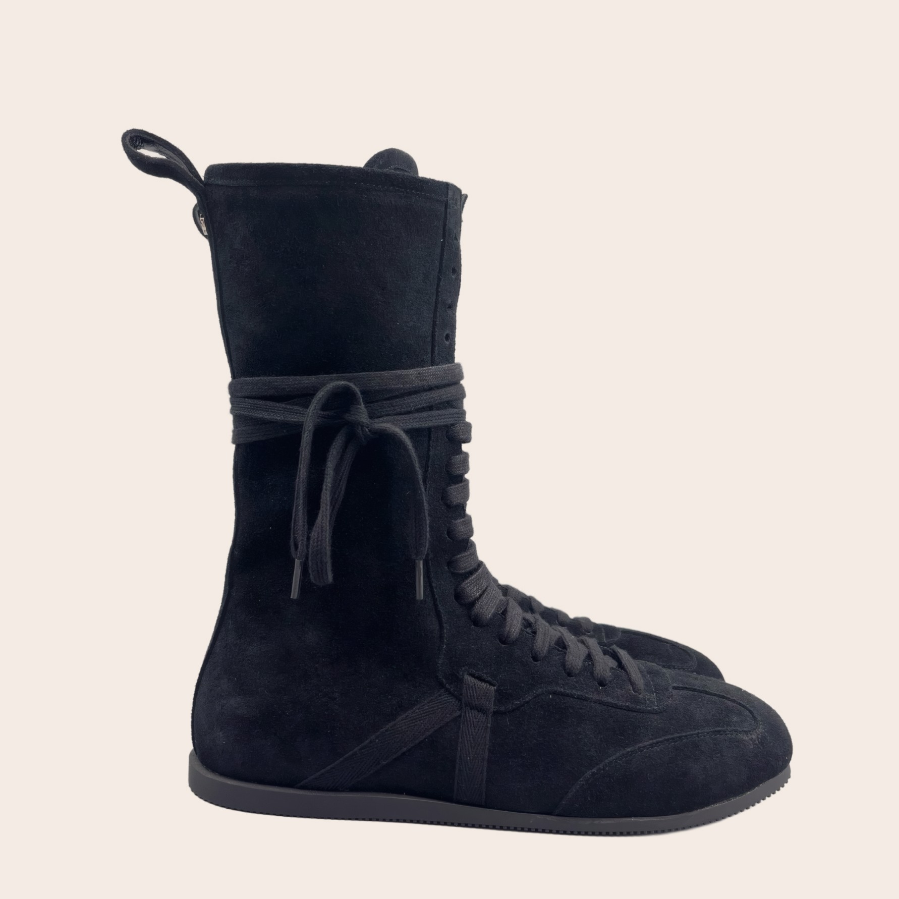 Кеды Ann Demeulemeester высокие на шнуровке