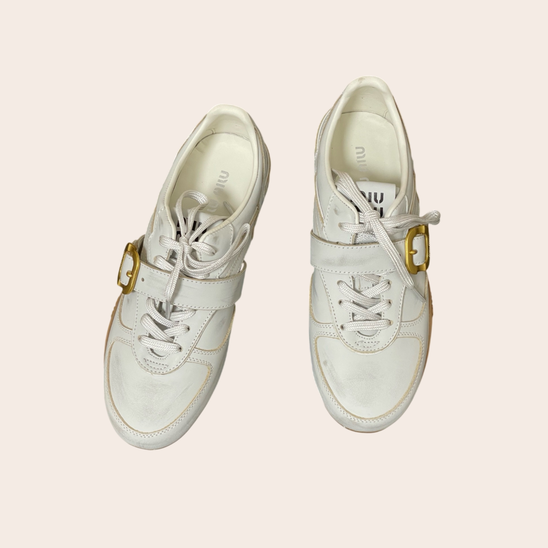 Кеды Miu Miu на застежке