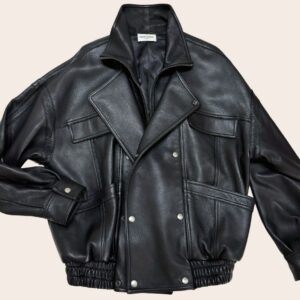 Куртка-бомбер Saint Laurent из пузырчатой овчины