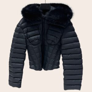 Пуховик Balenciaga с капюшоном