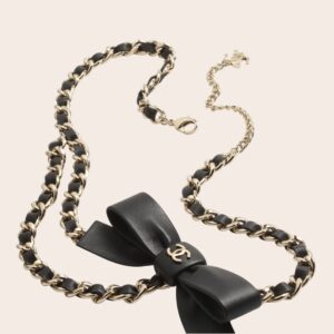 Ремень Chanel  с кожаным бантом