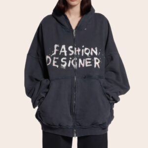 Толстовка Balenciaga на молнии Fashion Designer