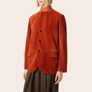 Жакет Loro Piana из замшевой кожи