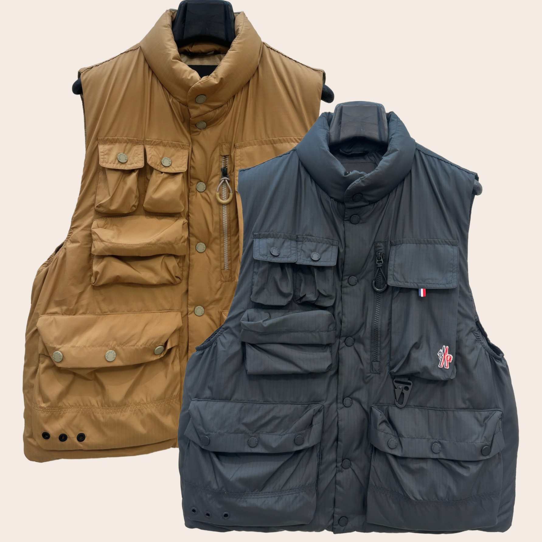 Жилет Moncler с клепками