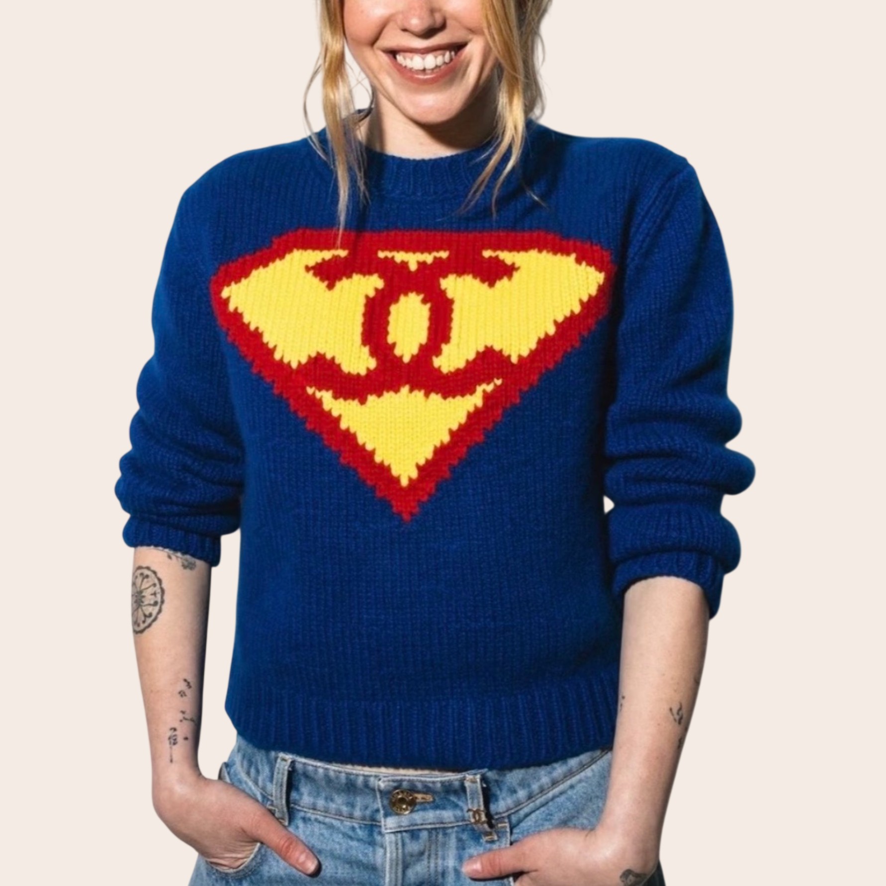Свитер Chanel Superman