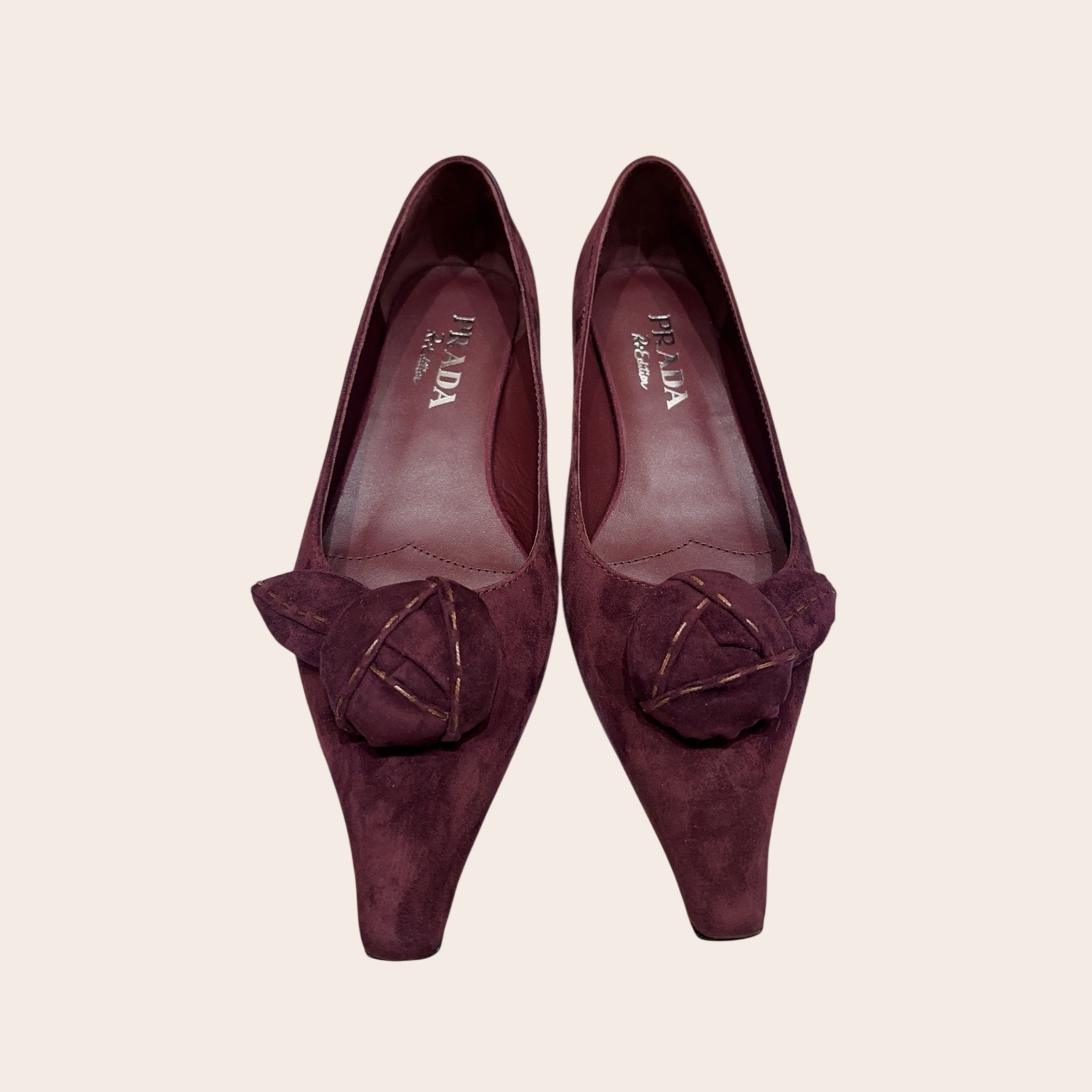 Балетки Prada замшевые