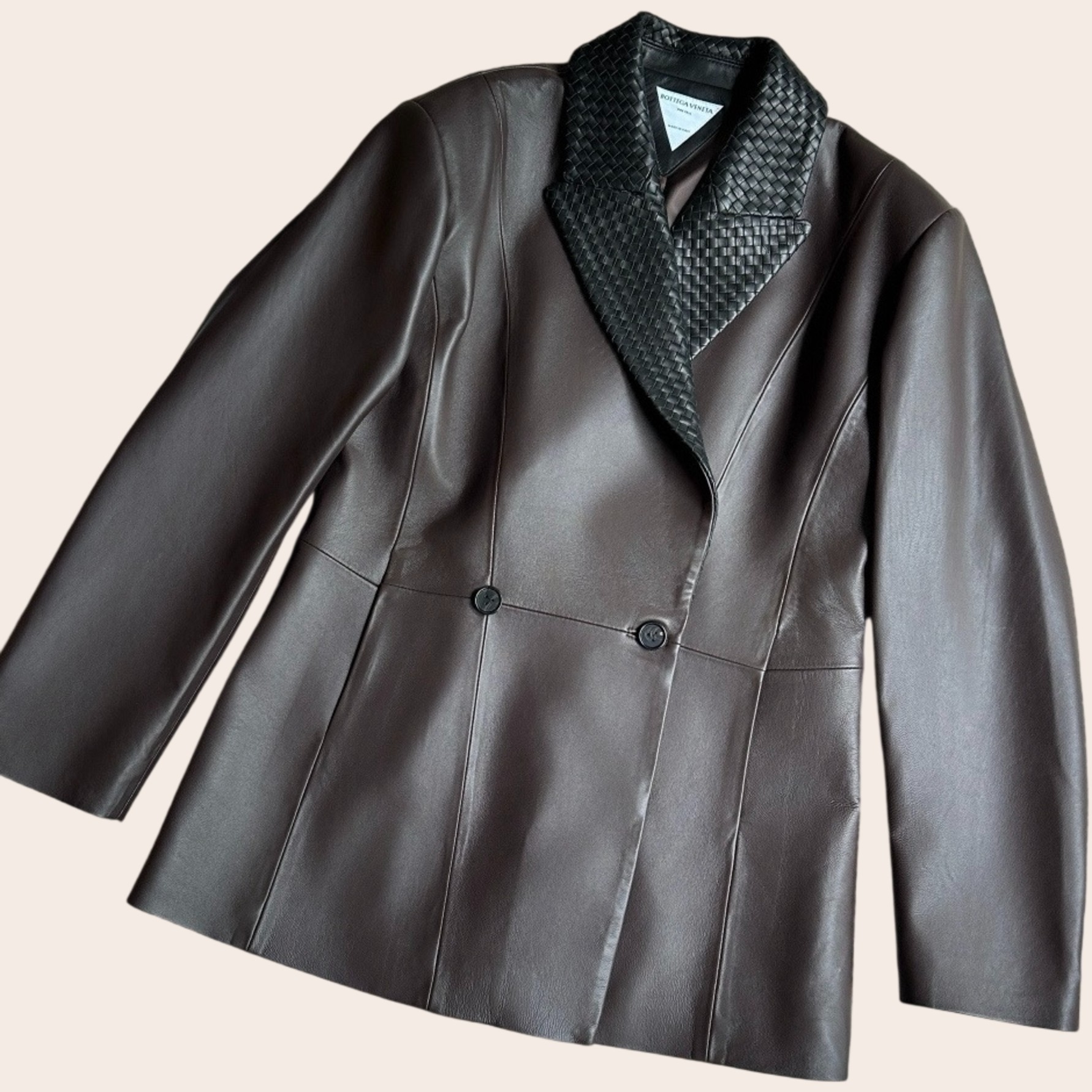 Жакет Bottega Veneta кожаный