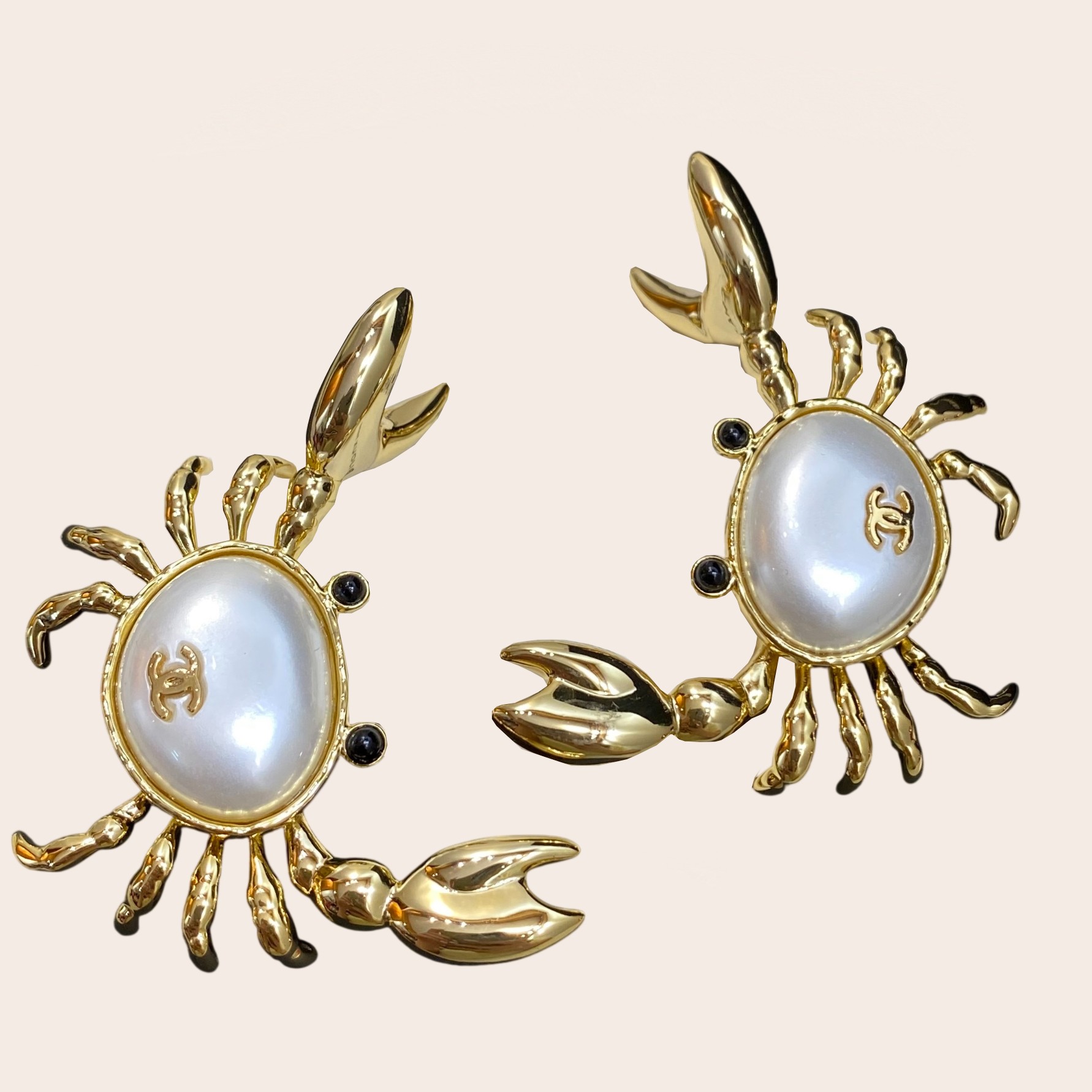 Серьги крабы Chanel