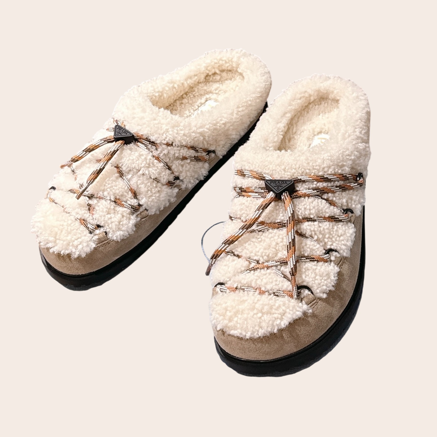 Мюли Prada меховые