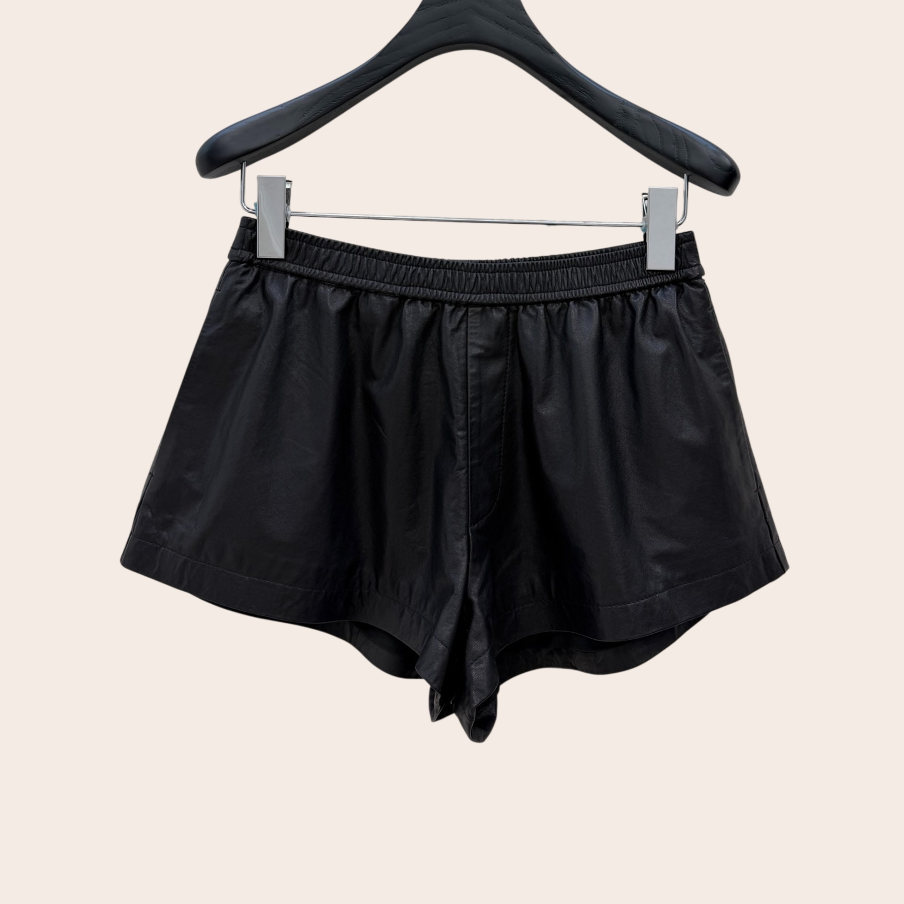 Шорты Saint Laurent кожаные