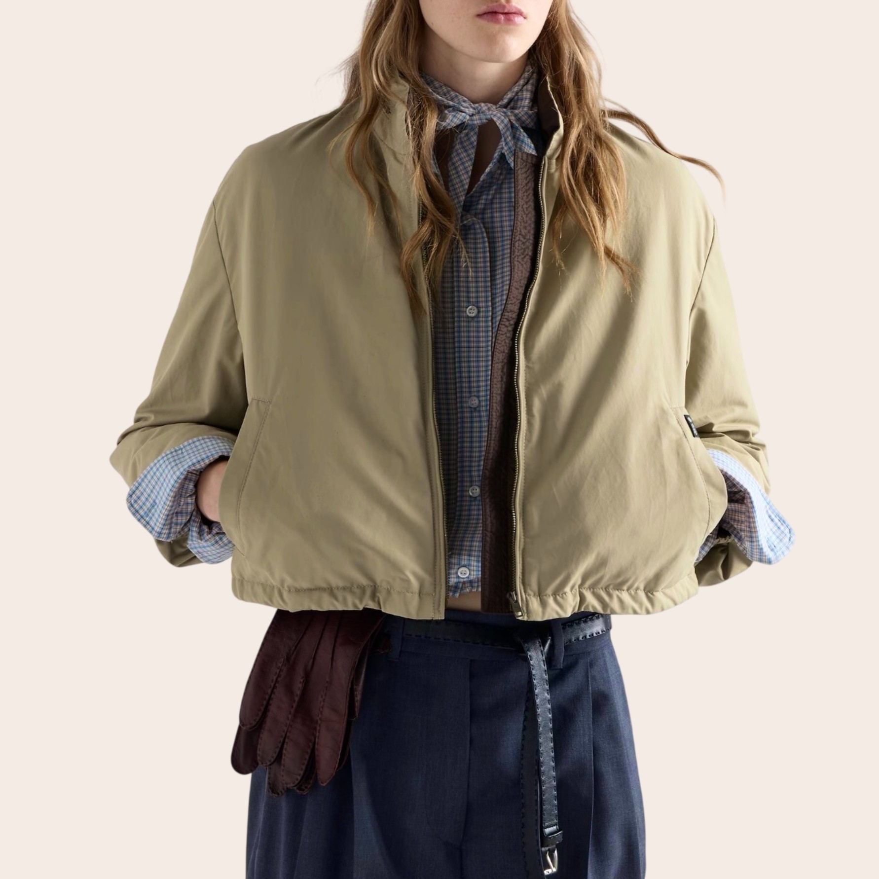 Пуховик Prada  на молнии